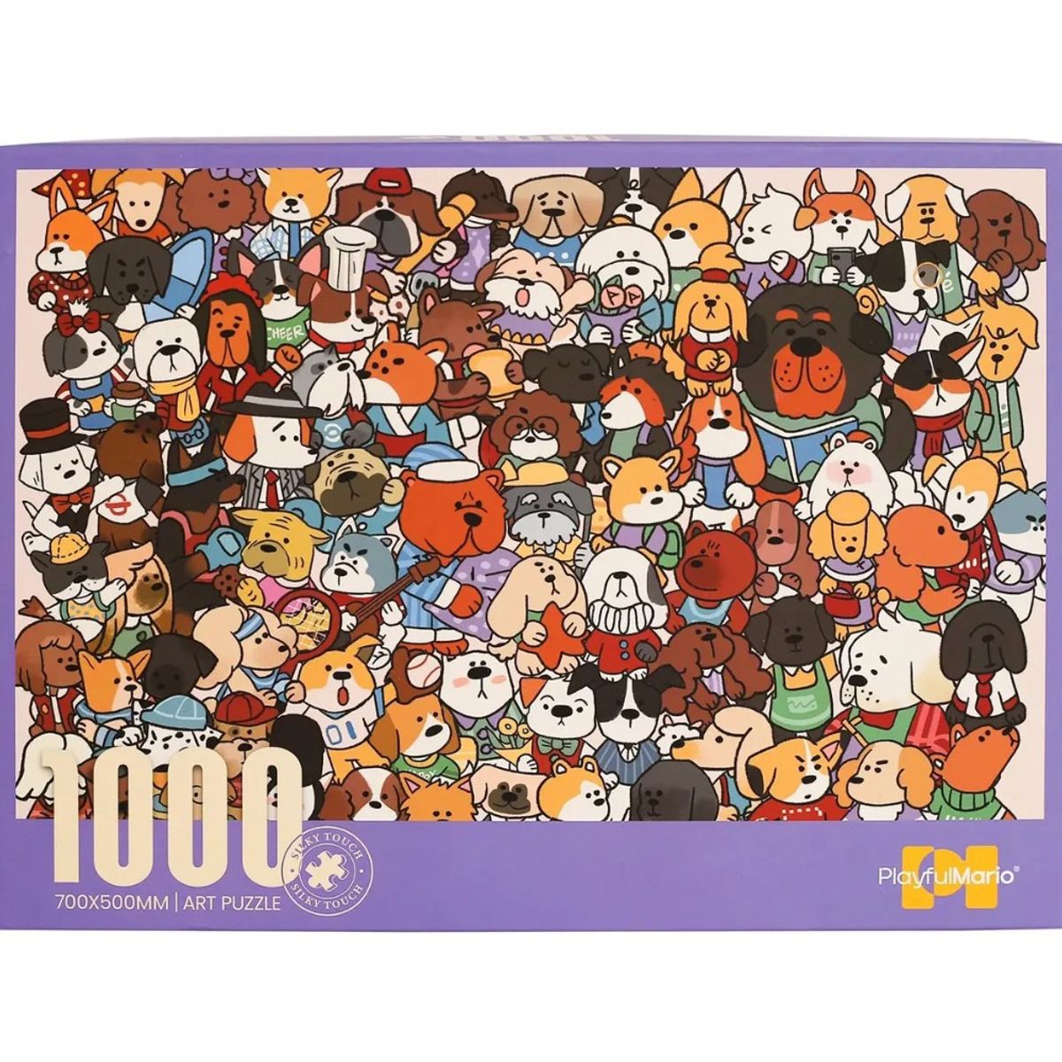 GENERICO - Rompecabezas 1000 Pcs Fiesta Perros PlayFulMario