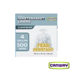 CANWAY - Bolsas Basura Papelero 46 x 51 cm 500 un