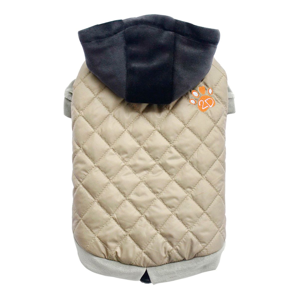 GENERICO - PARKA POLAR IMPERMEABLE RAZAS PEQUEÑAS BEIGE GORRO - M