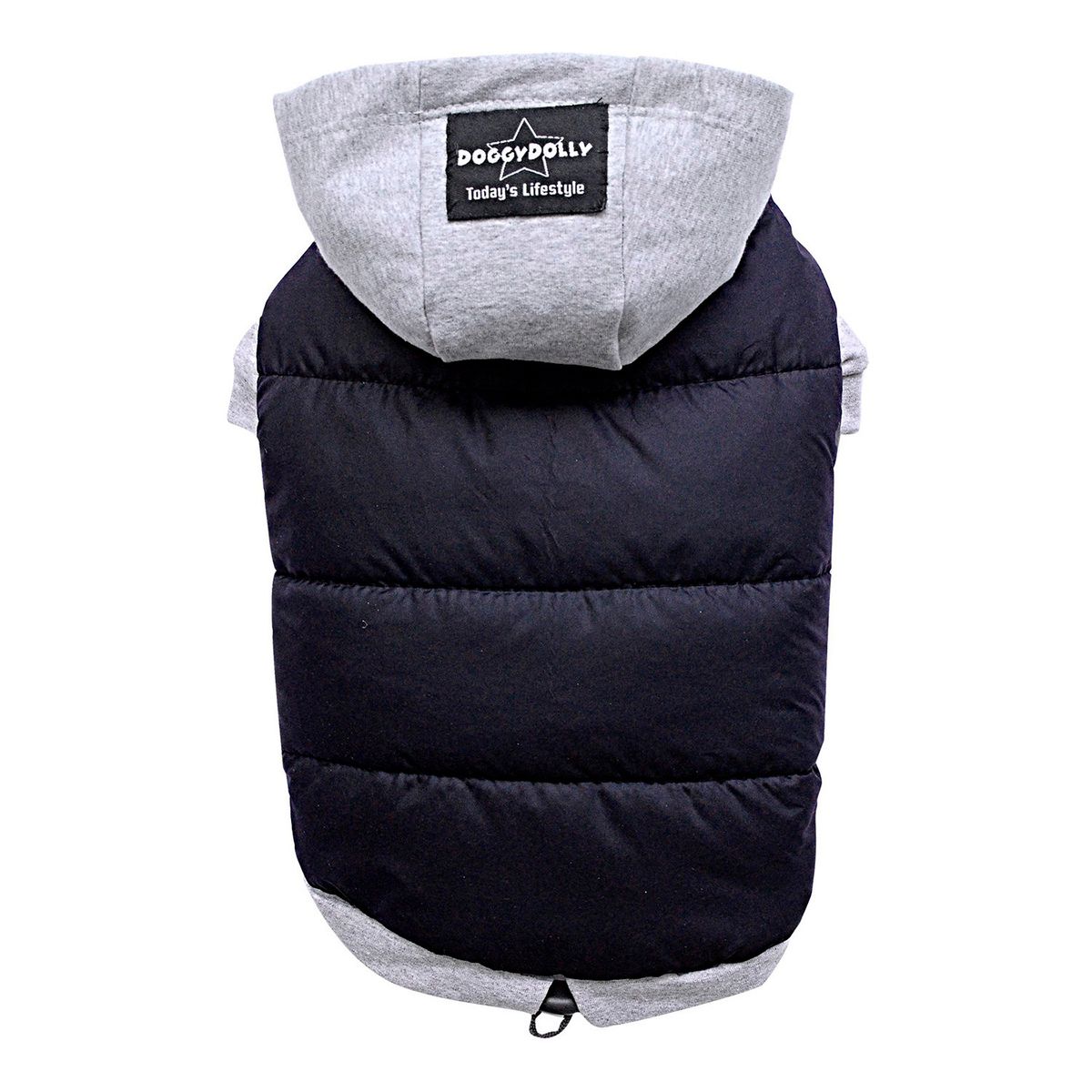 GENERICO - PARKA IMPERMEABLE NEGRA PARA RAZAS PEQUEÑAS - L