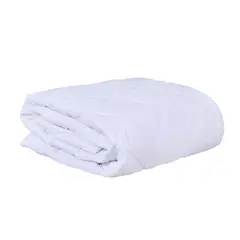 MASHINI - Cubre Colchón Ajustable 1 Plaza Blanco