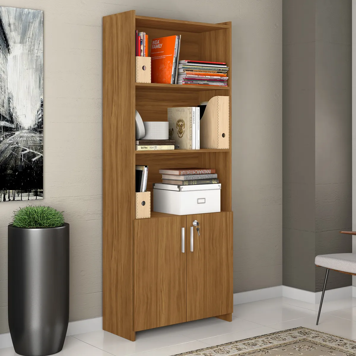 Estante Multiuso Torres Café, marca HOME MOBILI - Foto 2