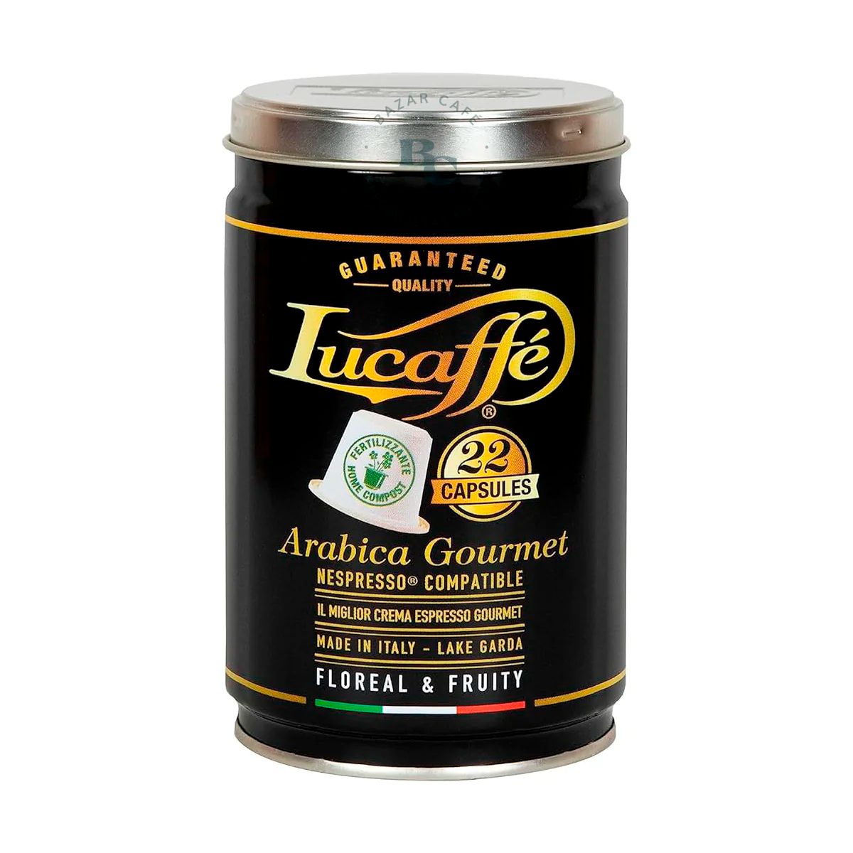 GENERICO - Capsulas Lucaffe 100% Arabica Lata 22 Capsulas Para Nespresso