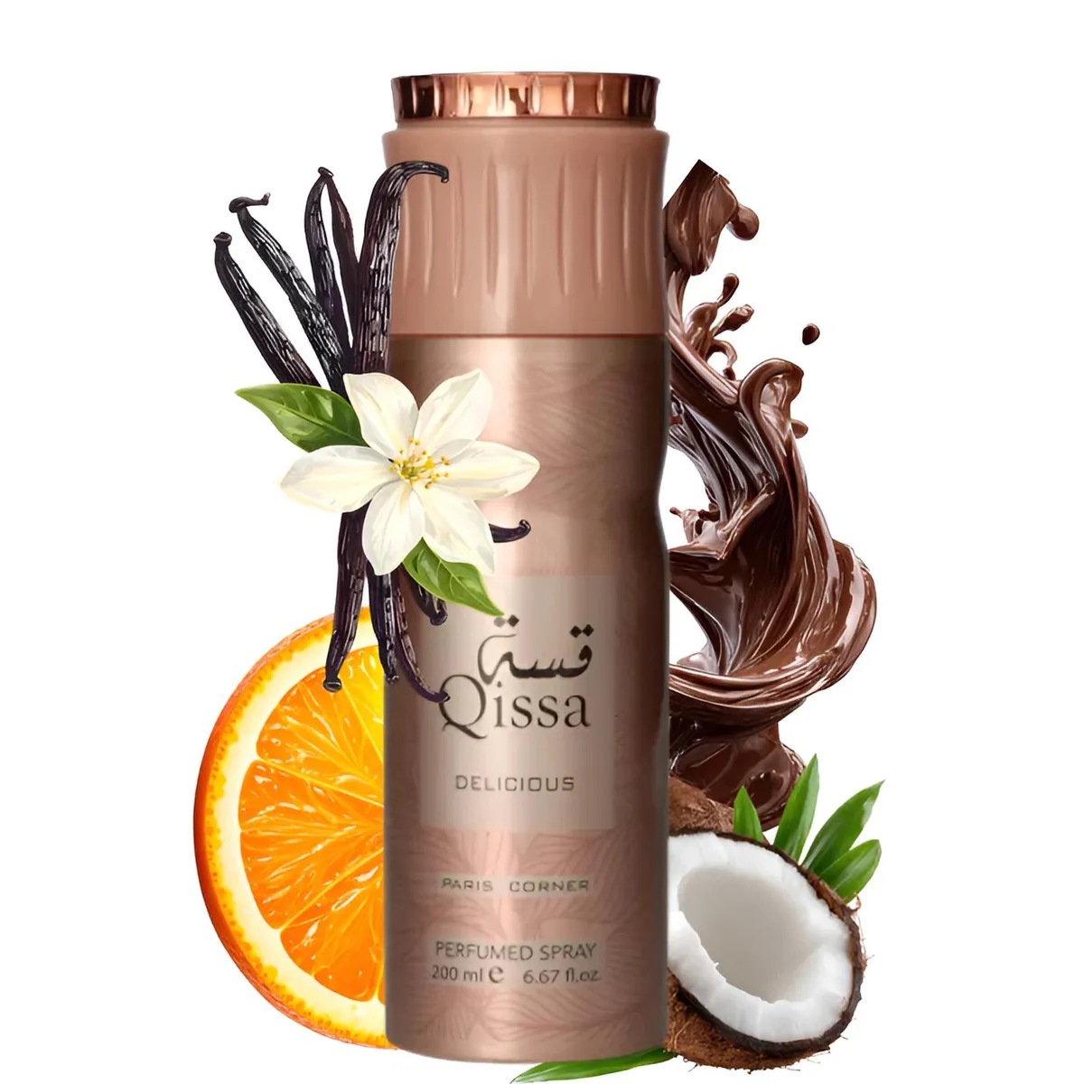 PARIS CORNER - Desodorante Qissa Delicious Paris Corner EDT Mujer 200 ml