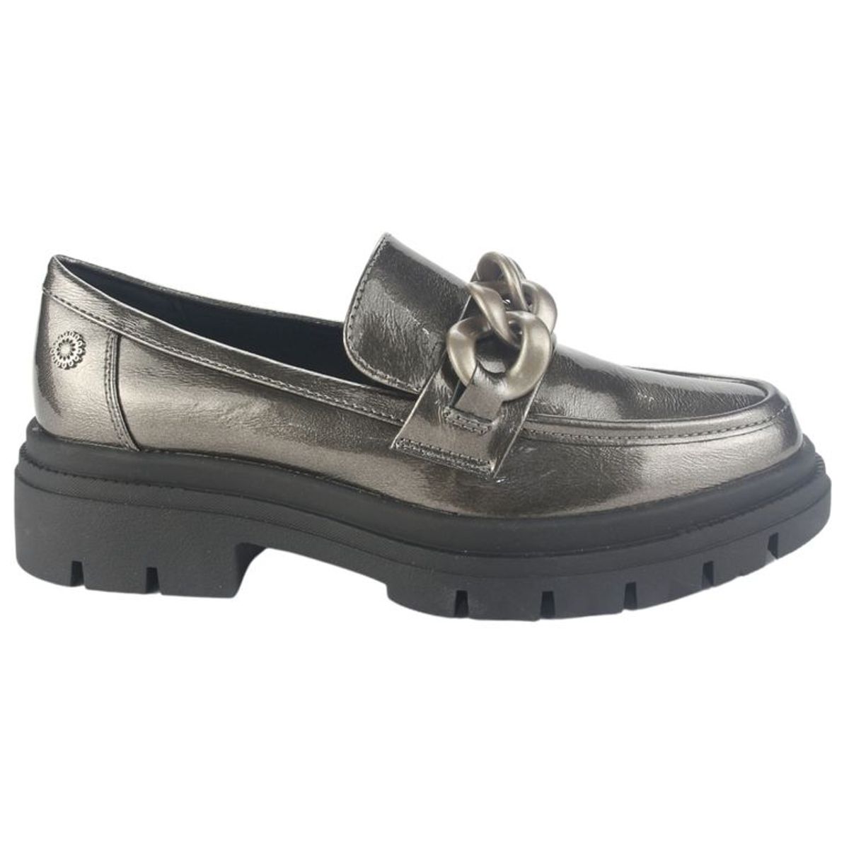 CHALADA - Mocasin Mujer Plateado Casual Chalada Selina-5