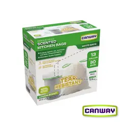 CANWAY - Bolsas Basura Cocina Aromatizadas 61 x 68 cm 80