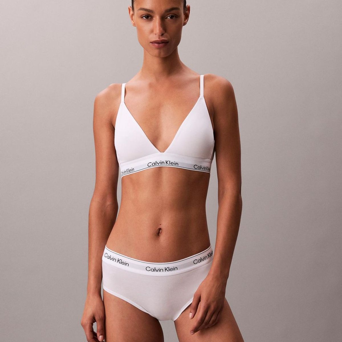 CALVIN KLEIN - Bralette Icon Cotton Modal Blanco Calvin Klein