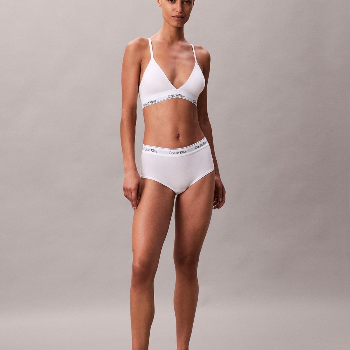 CALVIN KLEIN - Bralette Icon Cotton Modal Blanco Calvin Klein