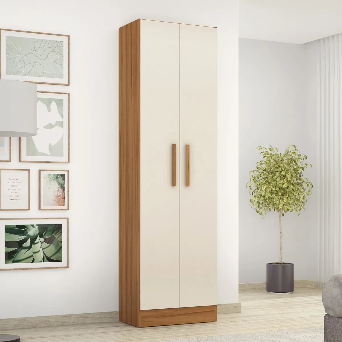 HOME MOBILI - Despensa 2 Puertas Madrid Off White