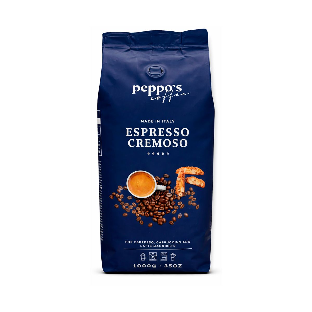 OCCAFFE - Café En Grano Italiano Peppos Espresso Cremoso 1kg