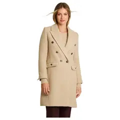 LORENZO DI PONTTI - Abrigo Manga Larga Mujer Beige