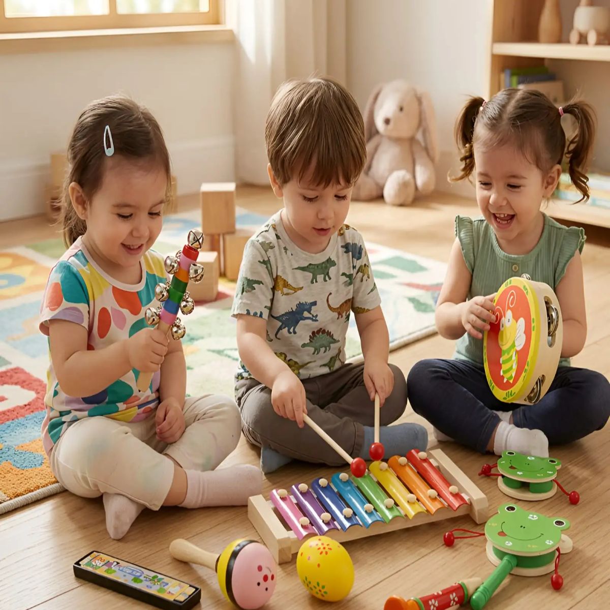 GENERICO - Set de Instrumentos Musicales de Madera para Niños