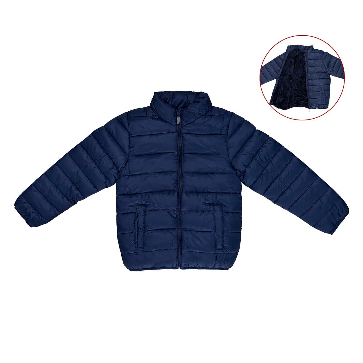 AGW - Parka Impermeable Acolchada Con Polar Niño