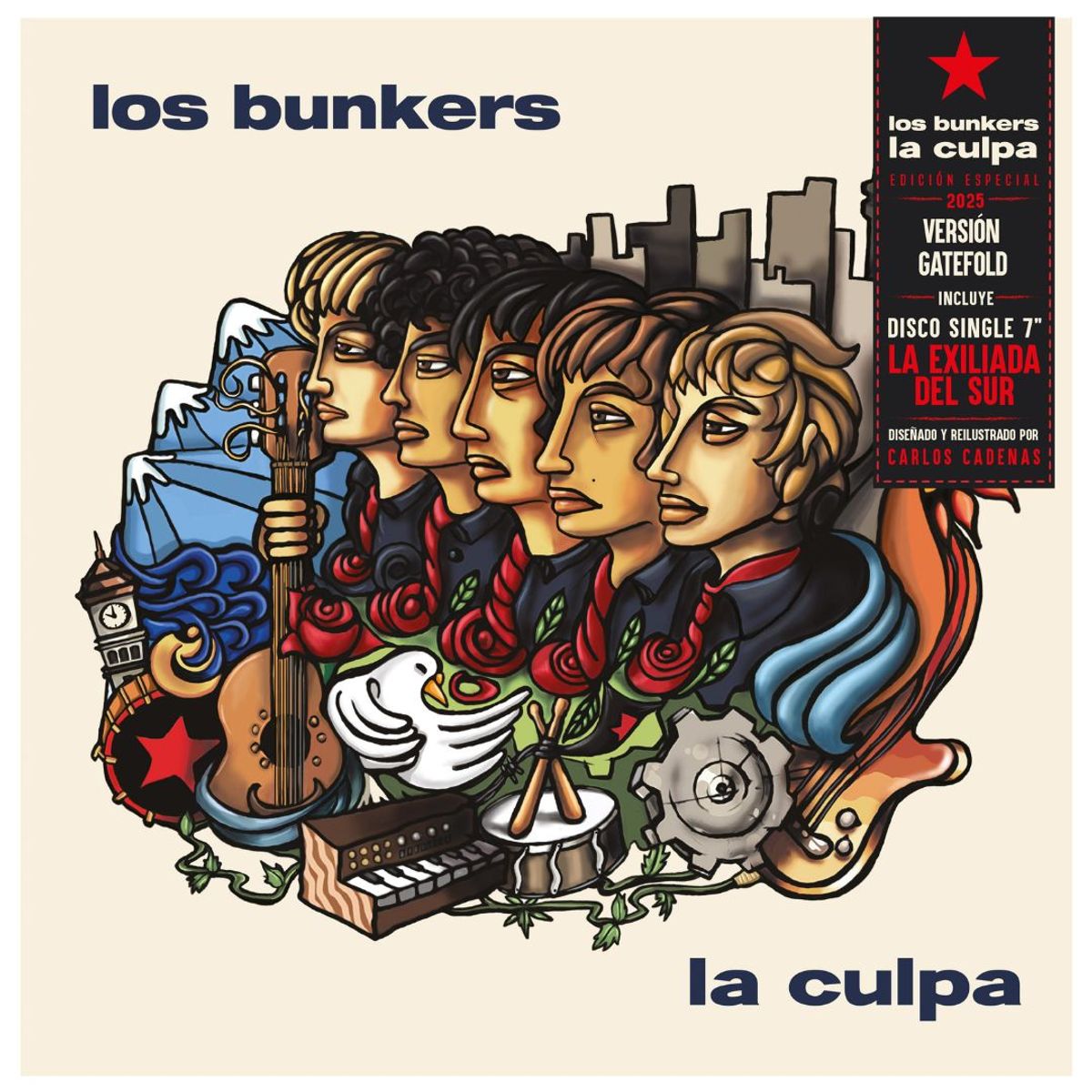 GENERICO - LOS BUNKERS - LA CULPA (EDICION ESPECIAL) (LP+7") / VINILO