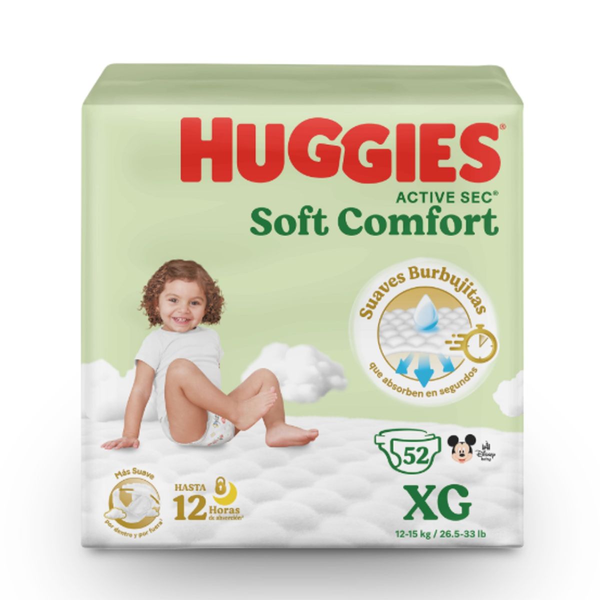 HUGGIES - Maleta Huggies Active Sec 52 Und
