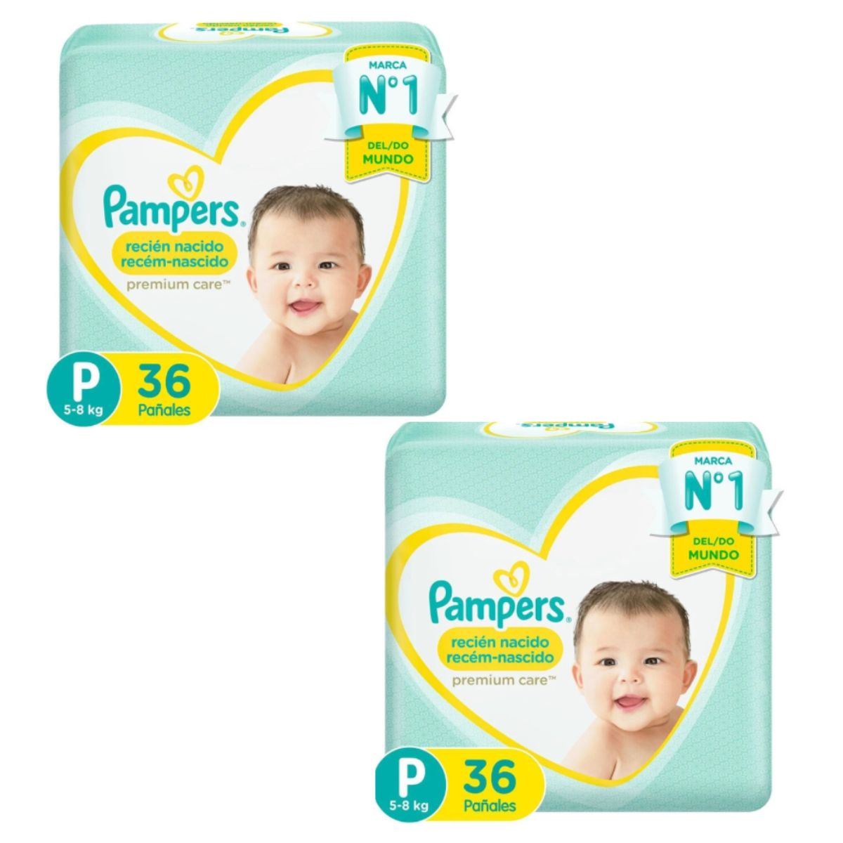 PAMPERS - Pañales Pampers Premium Care 72 Unidades