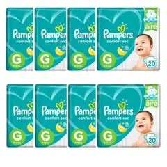 PAMPERS - Pañales Confort Sec 160 Und