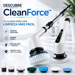 MOVI - Cepillo de Limpieza CleanForce™ 9 en 1 - Limpia rincones del hogar facilmente y sin esfuerzo