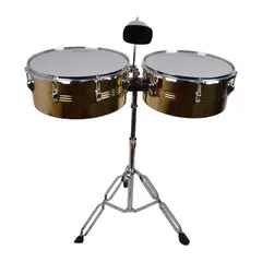 SCORPION - TIMBALETA 15+14 DORADA INCLUYE CENCERRO Y ATRIL TSC-1514GD