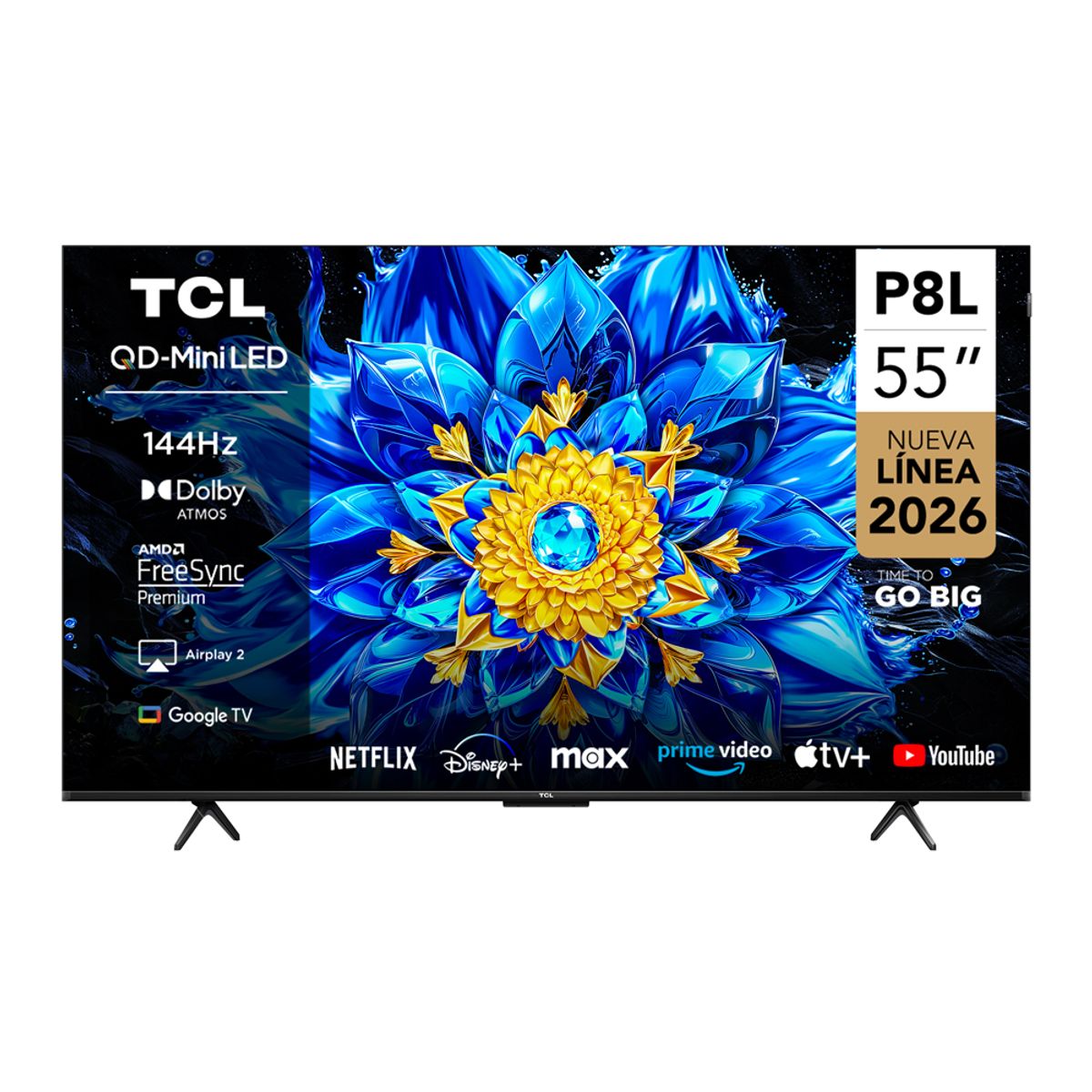 TCL - Smart TV TCL 55" QD-Mini LED UHD 4K P8L
