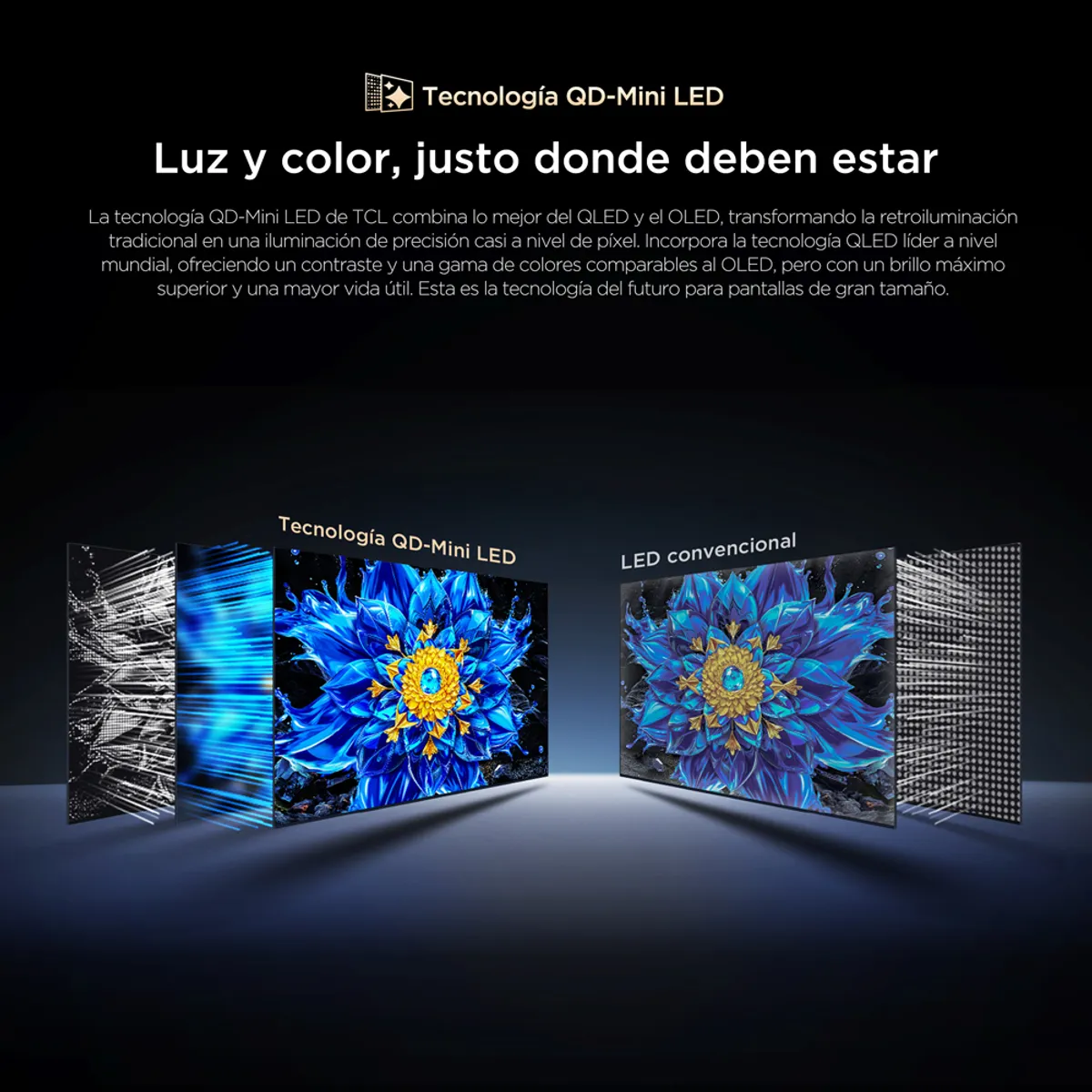 TCL - Smart TV TCL 55" QD-Mini LED UHD 4K P8L