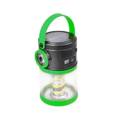 GENERICO - Linterna De Camping Luz LED Portátil Con Carga Solar Verde