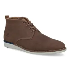 BULLBOXER - Botines Hombre Cuero Cordones Elasticados Varos-6-76 Brandy