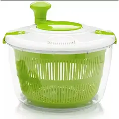 IRM - Centrifugadora Ensalada Manual Verduras Secadora Lechuga Lavadora Canasta Cocina Hogar Verde