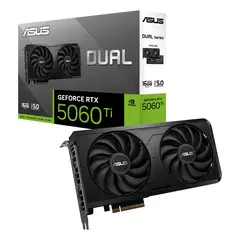 ASUS - Tarjeta de Video DUAL NVIDIA GeForce RTX 5060 Ti EVO, 16GB GDDR7, 128-bit, PCI-e 5.0