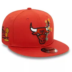 NEW ERA - Jockey Gorra 9Fifty Chicago Bulls NBA Flower Icon Copper