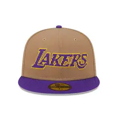 NEW ERA - Jockey Gorra 59Fifty Los Angeles Lakers NBA Classic Wordmark Beige