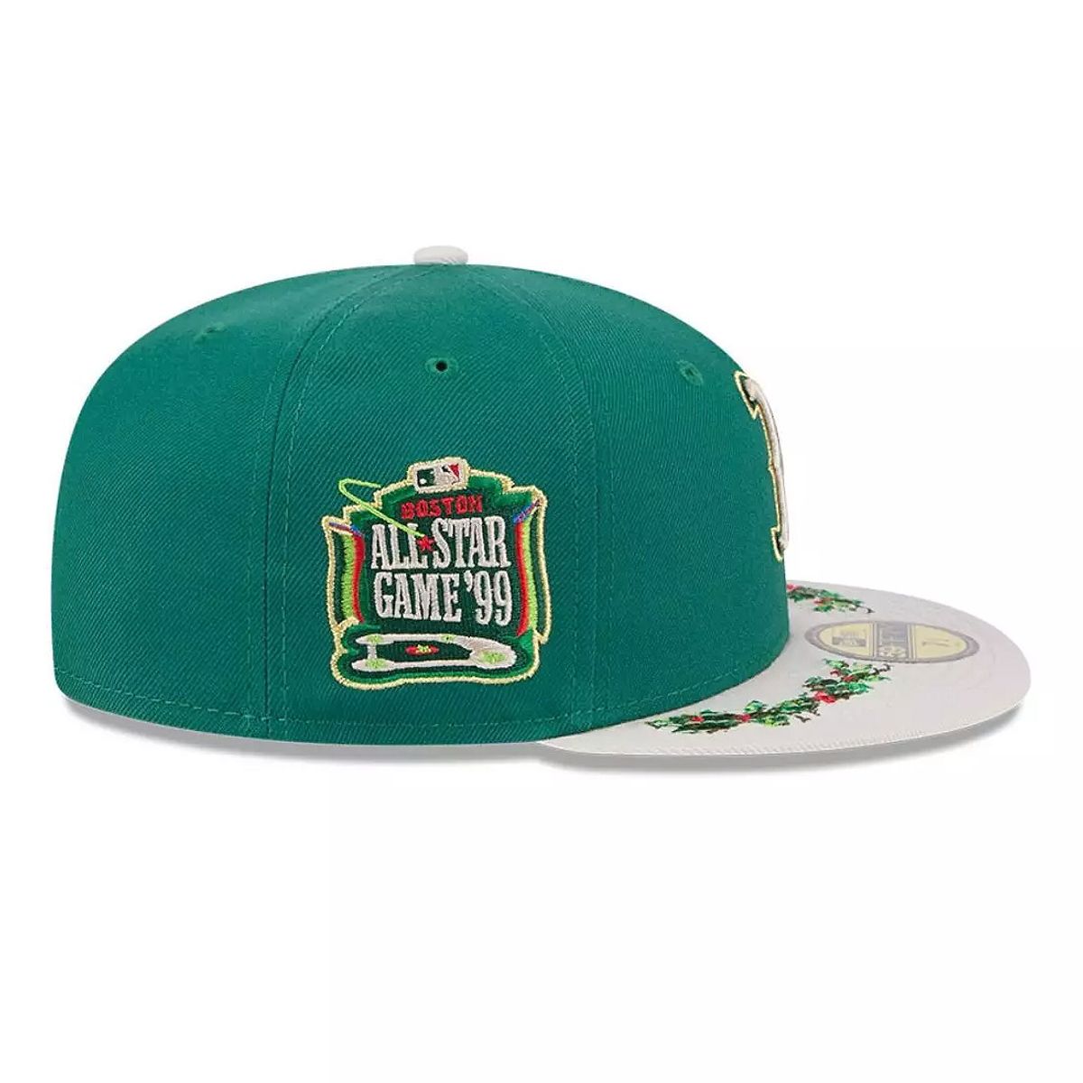 NEW ERA - Jockey Gorra New Era 59Fifty MLB Boston Red Sox Novelty Holly Green Med