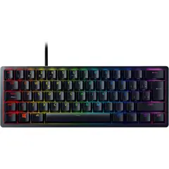 RAZER - Teclado Gamer Huntsman Mini Black, 60%, Switches Purple, Chroma RGB, Español