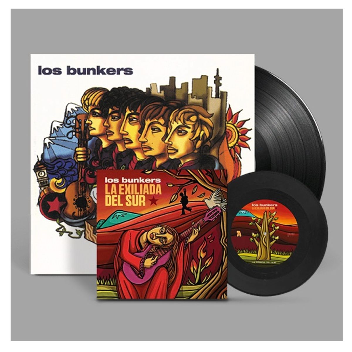 SONY - Los Bunkers - La Culpa; Vinilo y Single 7 pulgadas