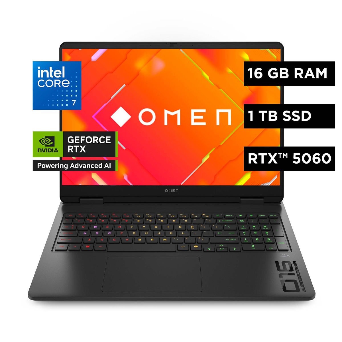 HP - Notebook HP Gamer Omen 16-am0021la League of Legends Intel Core i7 16GB RAM GeForce RTX™ 5060 1TB SSD 16" W11H
