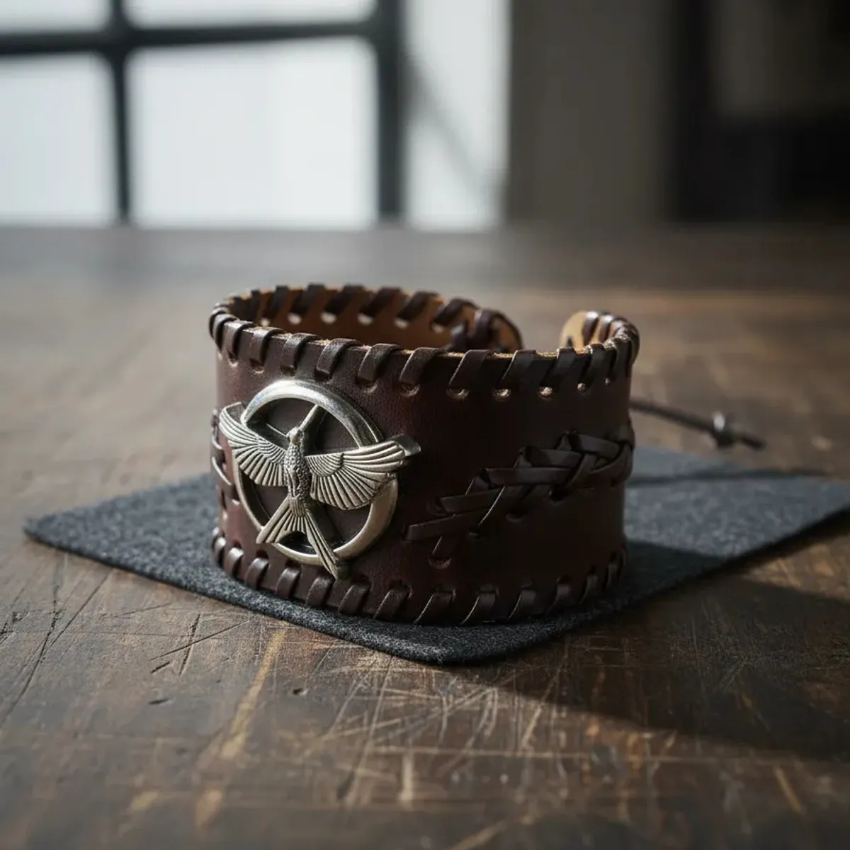 GENERICO - Brazalete Cuero Hombre Águila