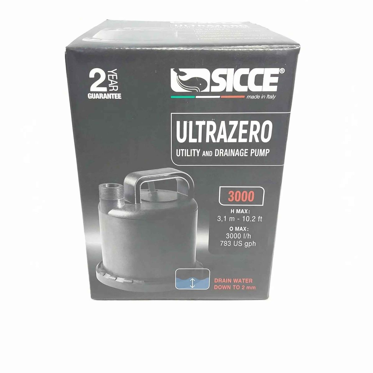 Bomba Sumergible Multiuso Todo Uso Ultra Zero Sicce 50 L/min, marca GENERICO - Foto Principal