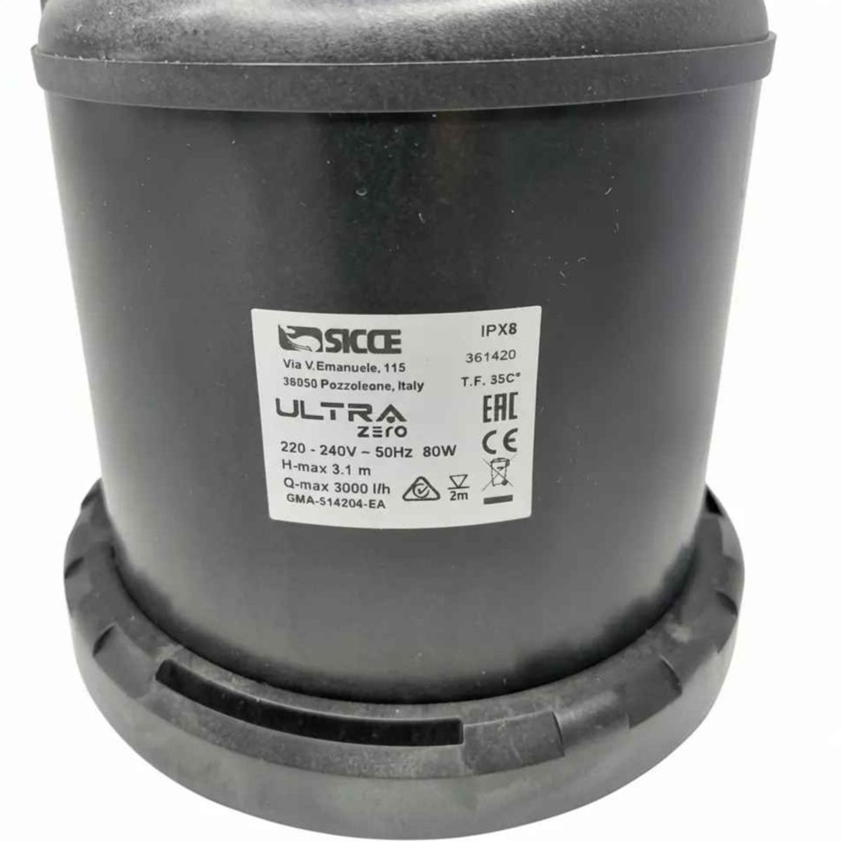 Bomba Sumergible Multiuso Todo Uso Ultra Zero Sicce 50 L/min, marca GENERICO - Foto 2