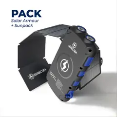 GENECTRA - Pack Powerbank Solar Armour 20.000mah Panel Solar Portátil 12W