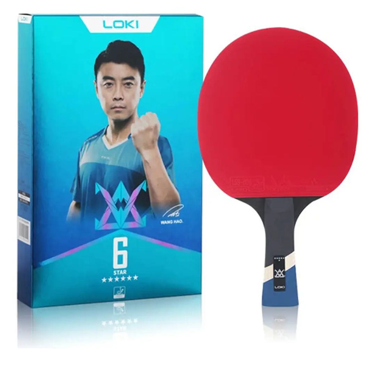 LOKI - Paleta Tenis De Mesa Loki 6 Estrellas Carbono