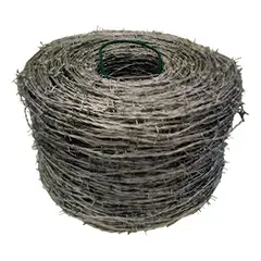 METALFER - Alambre De Puas Rollo 16 X 275 Mt Color Plateado