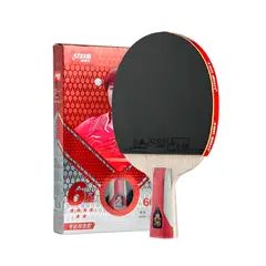 SDFIT - Paleta de Tenis Profesional DHS 6 Estrellas Short Handle Loop Ataque Rapido – 6006
