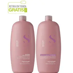 ALFAPARF MILANO - ALFAPARF Kit Shampoo + Acondicionador Nutrición Semi Di Lino 1000 ml