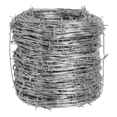 METALFER - Alambre De Púas Rollo 14 X 100 Mt Alta Resistencia