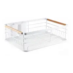 GENERICO - Secaplatos Escurridor 1 Nivel Acero Inox Blanco BELUG