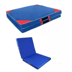 GENERICO - Colchoneta Deportiva Gimnasia Pilates Plegable 100x50Cm Azul