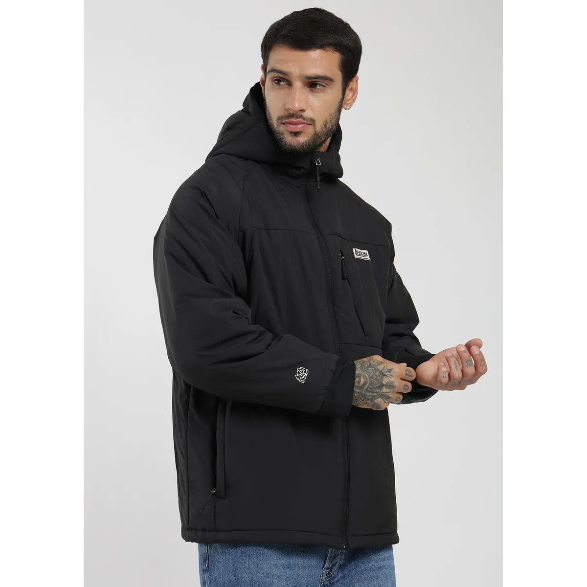 KAYA UNITE - Parka Aysen Autoempacable Hombre Negro
