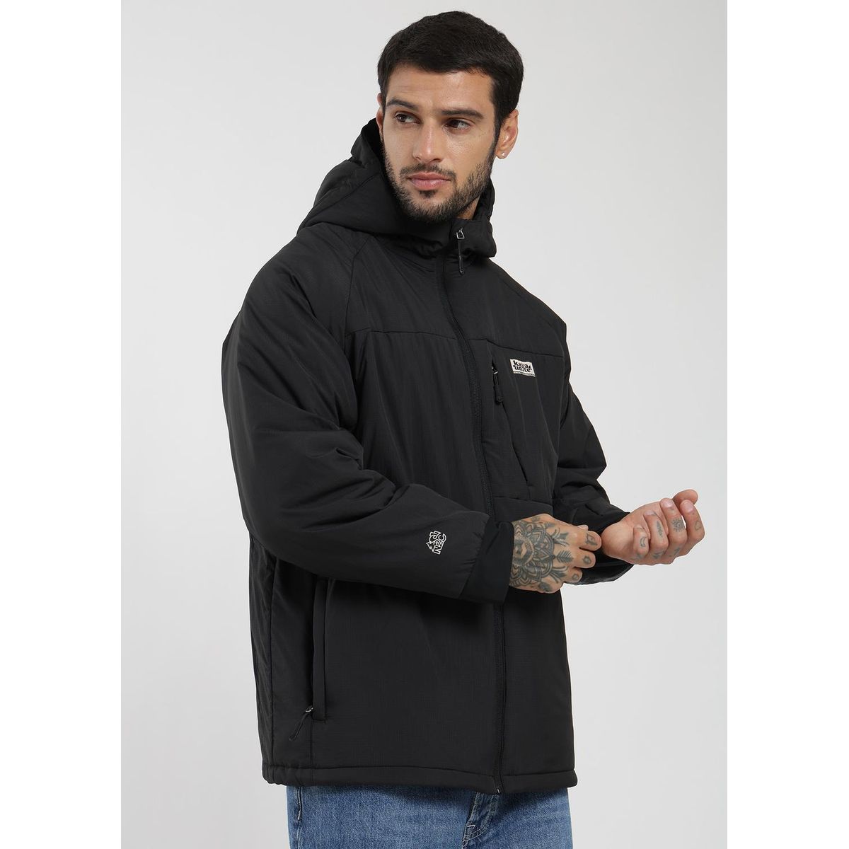 KAYA UNITE - Parka Aysen Autoempacable Hombre Negro
