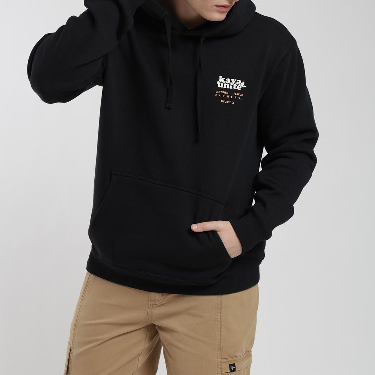 KAYA UNITE - Polerón Hoodie Aniversario Hombre Negro