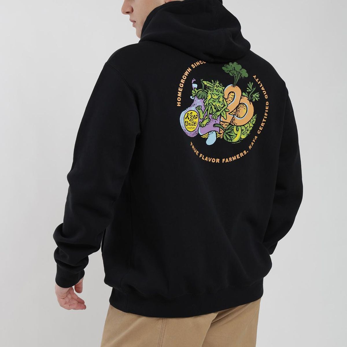 KAYA UNITE - Polerón Hoodie Aniversario Hombre Negro